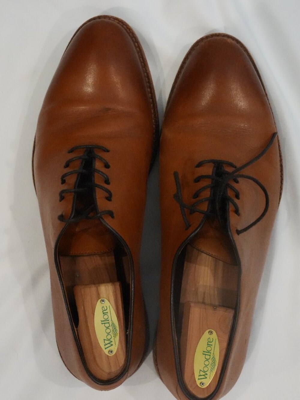 Beckett Simonon Valencia Wholecut Oxfords Tan Leather 9.5